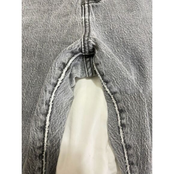 Levi's Wedgie Fit Jeans size 32 gray wash denim high rise straight leg distress - Picture 3 of 4